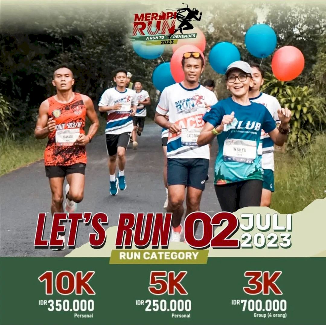 Merapi Run 2023: Lomba Lari yang Menggabungkan Olahraga dan Keindahan Alam. Gambar : IG @merapirun